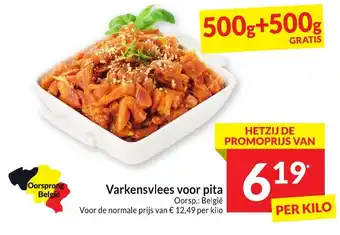Intermarché Varkensvlees voor pita aanbieding