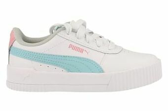 Berca Shoes Puma Sneaker Laag Meisjes Carina L Ps Maat 28/35 - Wit aanbieding