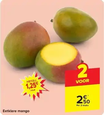 Carrefour Eetklare mango aanbieding