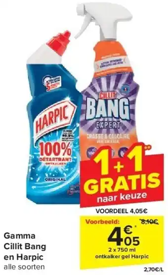 Carrefour Gamma Cillit Bang en Harpic aanbieding