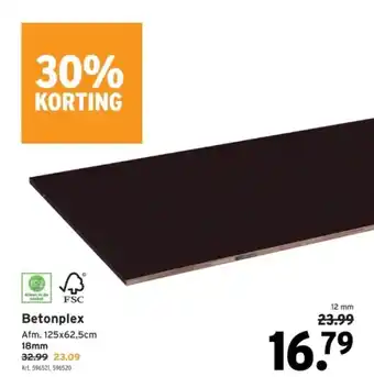 GAMMA Betonplex aanbieding