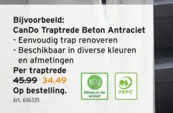 GAMMA Bijvoorbeeld: CanDo Traptrede Beton Antraciet aanbieding