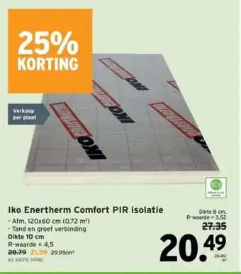 GAMMA Iko Enertherm Comfort PIR isolatie aanbieding