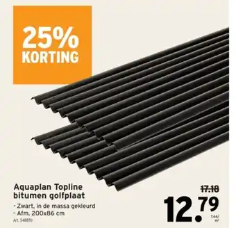 GAMMA Aquaplan Topline bitumen golfplaat aanbieding