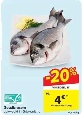 Carrefour Goudbrasem aanbieding