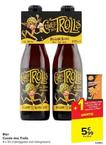 Carrefour Bier Cuvée des Trolls aanbieding