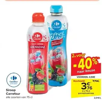 Carrefour Siroop Carrefour aanbieding