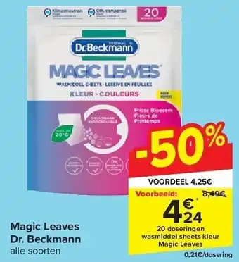 Carrefour Magic Leaves Dr. Beckmann aanbieding