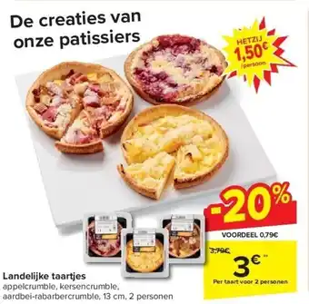 Landelijke taartjes