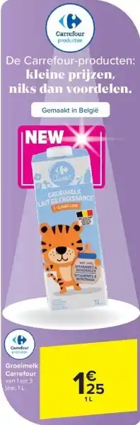 Carrefour Groeimelk Carrefour aanbieding