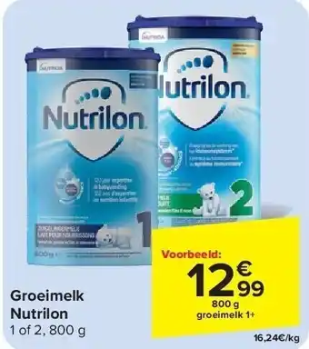 Carrefour Groeimelk Nutrilon aanbieding