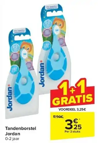 Carrefour Tandenborstel Jordan aanbieding