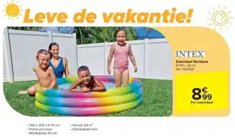 Carrefour Zwembad Rainbow aanbieding