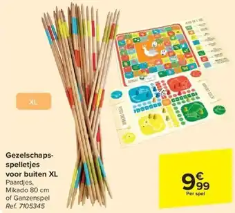 Carrefour Gezelschapsspelletjes voor buiten XL aanbieding