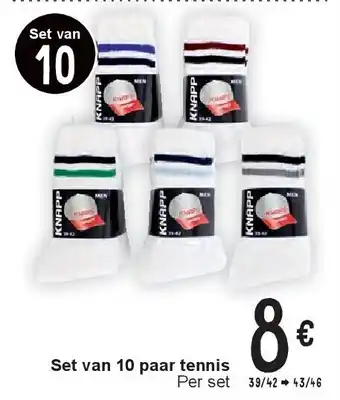 Cora Set van 10 paar tennis aanbieding