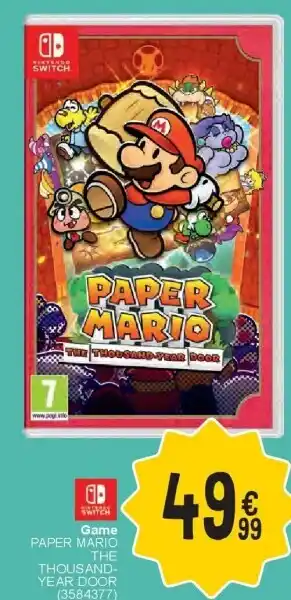 Cora Game PAPER MARIO THE THOUSANDYEAR DOOR aanbieding