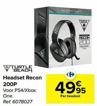Carrefour Headset recon 200p aanbieding