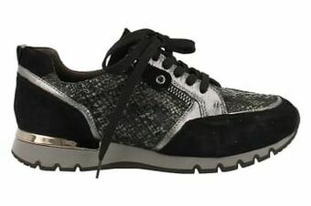 Berca Shoes Caprice Sneaker Laag Dames Comfort H Wijdte Functionele Rits - Blauw aanbieding