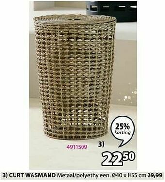 Jysk Curt wasmand aanbieding