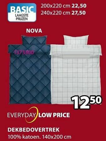 Jysk Dekbedovertrek nova aanbieding