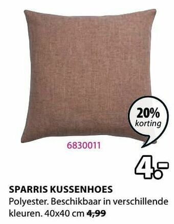 Jysk Sparris kussenhoes aanbieding