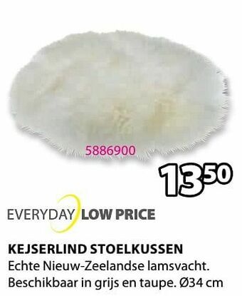 Jysk Kejserlind stoelkussen aanbieding