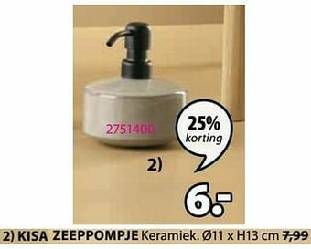 Jysk Kisa zeeppompje aanbieding
