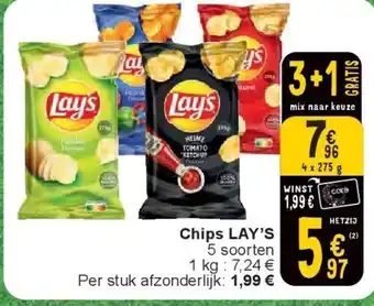 Cora Chips LAY’S aanbieding
