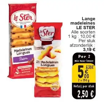 Cora Lange madeleines LE STER aanbieding