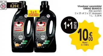 Cora Vloeibaar wasmiddel OMINO BIANCO aanbieding