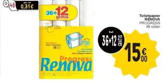 Cora Toiletpapier RENOVA aanbieding