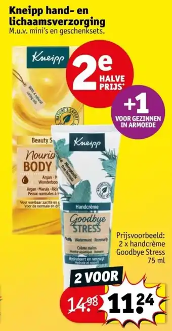 Kruidvat Kneipp hand- en lichaamsverzorging aanbieding