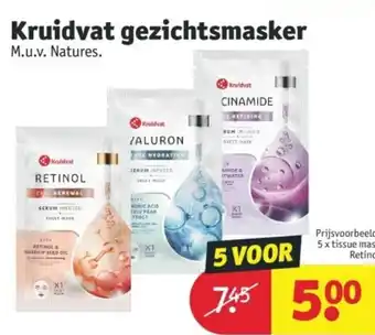 Kruidvat Gezichtsmasker aanbieding