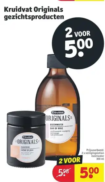 Kruidvat Originals gezichtsproducten aanbieding