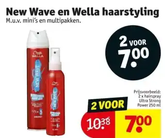 Kruidvat New Wave en Wella haarstyling aanbieding