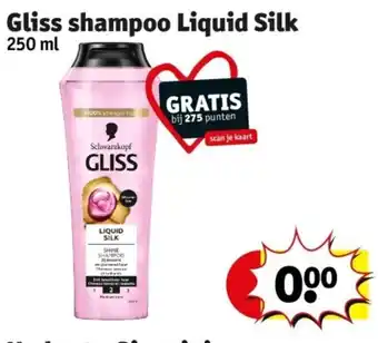 Kruidvat Gliss shampoo Liquid Silk 250ml aanbieding
