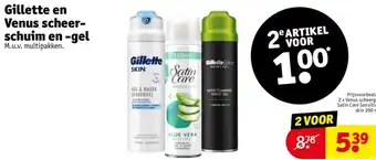Kruidvat Gillette en Venus scheer- schuim en -gel aanbieding