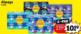 Kruidvat Always 6-pak aanbieding