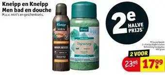 Kruidvat Kneipp en Kneipp Men bad en douche aanbieding