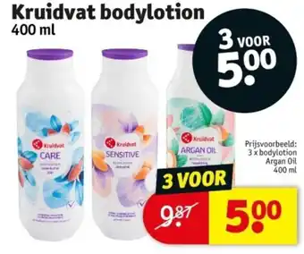 Kruidvat bodylotion 400ml aanbieding