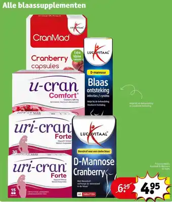 Kruidvat Alle blaassupplementen aanbieding