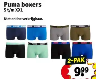 Kruidvat Puma boxers St/m XXL aanbieding