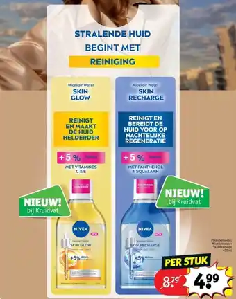 Kruidvat Micellair water Skin Recharge aanbieding