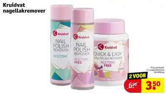 Kruidvat Kruidvat nagellakremover aanbieding