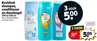 Kruidvat Kruidvat shampoo, conditioner en douchegel aanbieding