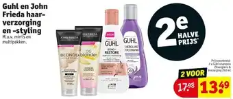 Kruidvat Guhl en John Frieda haarverzorging en -styling aanbieding