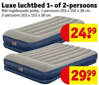 Kruidvat Luxe luchtbed 1- of 2-persoons aanbieding