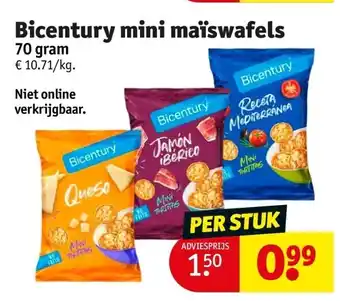 Kruidvat Bicentury mini maïswafels aanbieding