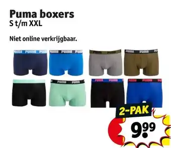 Kruidvat Puma boxers aanbieding