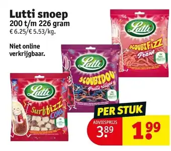 Kruidvat Lutti snoep aanbieding
